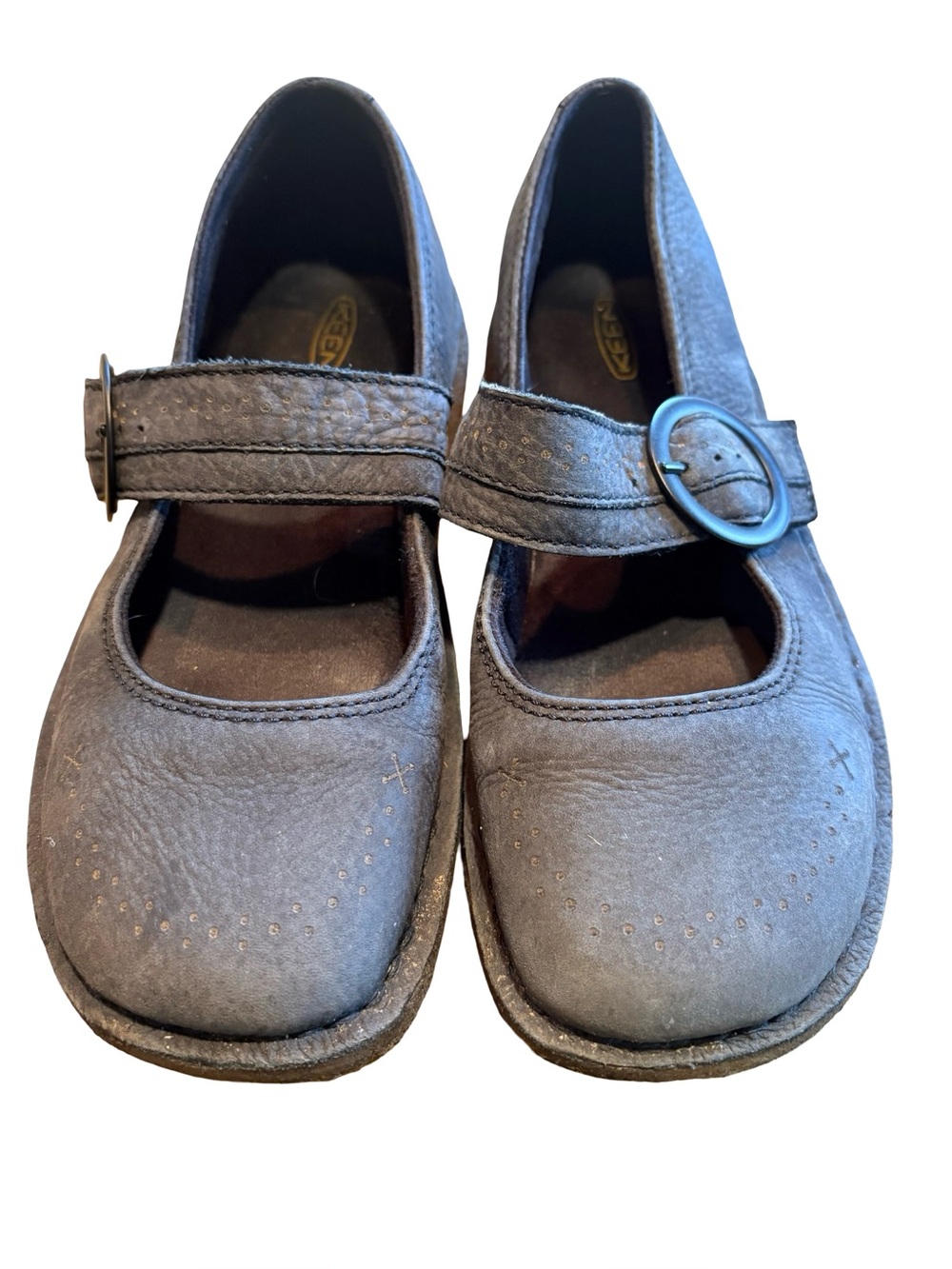 KEEN gray Mary Jane Strap Shoe